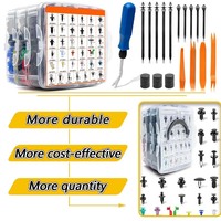 1295/1300 Pièces Clips de fixation à pression pour voiture, rivets pour panneaux de porte, pare-chocs et ailes