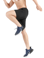 Shorts de course TRMA 88% nylon 12% élasthanne, effet rafraîchissant, soie glacée, légers, séchage rapide, poche zippée, pour la gym et l'entraînement