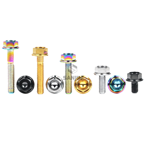 สลักเกลียว<span class=keywords><strong>ไท</strong></span>เทเนียมชุบสังกะสี M8 <span class=keywords><strong>M12</strong></span> ระยะห่างเกลียว 1.25/1.5 มม. หัวหกเหลี่ยม คุณภาพสูง ทนการกัดกร่อน สลักเกลียวมอเตอร์ไซค์แบบกำหนดเอง - Product Image 5