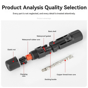 1000V 1500V 30A 40A 50A IP67 Flame Retardant UL94 V-0 Waterproof <strong>MC4</strong> Fuse <strong>Solar</strong> Cable Panel <strong>Connector</strong> for Pv <strong>Solar</strong> Panel System - Product Image 5