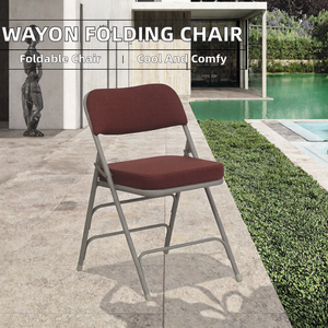 Chaise de jardin pliante Wayon moderne en aluminium noir avec coussin gris, mobilier d'extérieur portable pour hôtel, patio, pelouse, bord de piscine - Product Image 2