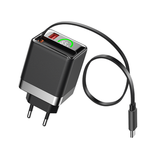 AI Smart GaN <b>USB</b> Charger Retractable <b>Cable</b> and TFT Display Fast <b>Charging</b> for i phone charger with <b>cable</b> - Product Image 6