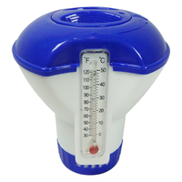 2022 Distributeur de produits chimiques pour piscine de 5 pouces avec thermomètre, distributeur de comprimés de piscine, distributeur de produits chimiques de chlore flottant