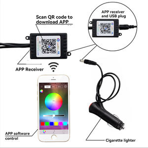 ไฟ LED แถบแสง 12V ควบคุมด้วย Aozoom Kingshowstar RGB ไฟตกแต่งภายในรถยนต์ ไฟกลางคืนสำหรับรถยนต์ทุกประเภท รับประกัน 2 ปี - Product Image 5