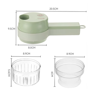 4 in 1 Multifunctional <b>Vegetable</b> <b>Cutter</b> Handheld Electric Wireless Chop Onion Cutting Garlic Mash Minced Slice Kitchen Gadget - Product Image 6