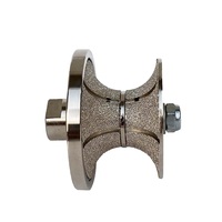 Pexmientas V Type Bullnose brasé sous vide granit diamant meule pour pierre marbre profilage meule