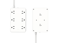 Strip daya soket ekstensi industri kualitas tinggi dengan 6 outlet USB & port tipe-c Perlindungan lonjakan IP21 dinilai 1050J
