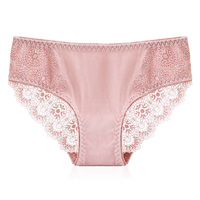 Pabrik Grosir Sexy Lace Panties Pertengahan Pinggang Nilon Transparan Pakaian Wanita Celana Dalam Wanita