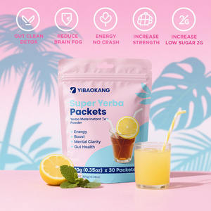 Fabrieksverpakkingen Super Yerba: Energieboost, verbetert de concentratie, beschermt de darmgezondheid, Yerba Mate instant theepoeder supplement - Product Image 4