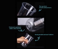 Lot de gobelets en plastique transparent en forme de U avec couvercle et paille pour bubble tea et café – Vente en gros pour les professionnels