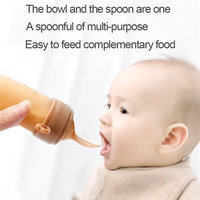 Sucette en silicone pour bébé Tétine en silicone pour bébé Première étape Sevrage Alimentation Cuillères en silicone Biberon Alimentaire pour bébé Sucette aux fruits