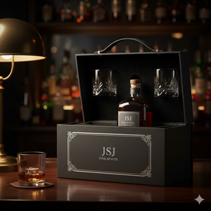 Boîte rigide en papier texturé <span class=keywords><strong>de</strong></span> luxe pour le rangement et la présentation <span class=keywords><strong>de</strong></span> bouteilles <span class=keywords><strong>de</strong></span> <span class=keywords><strong>cognac</strong></span>, avec doublure intérieure en tissu satiné - Product Image 4