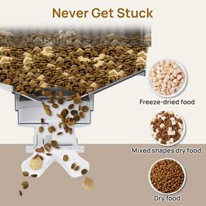 Comedero Automático para Mascotas con WiFi para 2 Mascotas, Capacidad <span class=keywords><strong>de</strong></span> 5L, Altura <span class=keywords><strong>de</strong></span> Recipiente Ajustable, Comedero Inteligente para <span class=keywords><strong>Perros</strong></span> y Gatos con 2 Recipientes <span class=keywords><strong>de</strong></span> Acero Inoxidable - Product Image 5