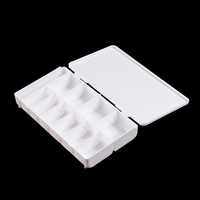 11 Grille Nail Art Beauté Boîte De Rangement 500pcs Transparent En Plastique Vide Nail Conseils Boîte pour Une Utilisation En Salon