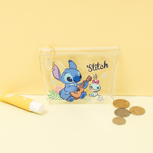 Vente en gros de sac cosmétique de haute qualité style japonais Kawaii en PVC porte-monnaie transparent à fermeture éclair trapézoïdale accessoire de mode pour femme - Product Image 6