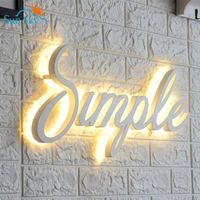 Enseigne lumineuse à DEL avec logo d'entreprise personnalisé Publicité en acrylique personnalisée pour réception d'affaires Salle de conférence Prix promotionnel