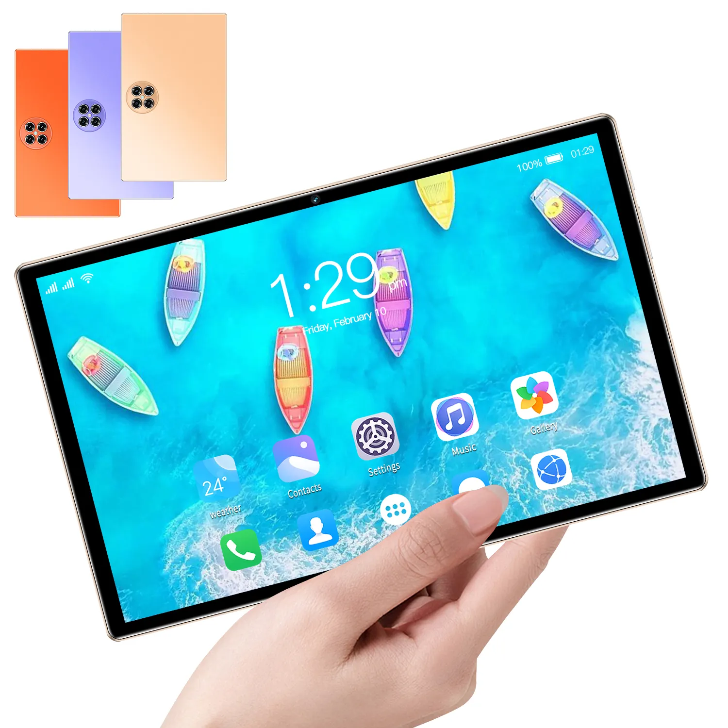 Tablette intelligente haute configuration quad core 10 pouces multi touch ultra fine tablette pc