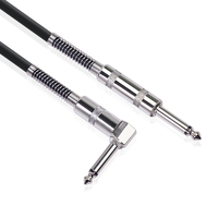 Câble d'instrument professionnel de cordon de guitare droit de 6.35mm pour ampli de guitare électrique