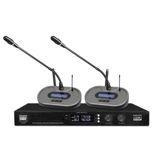 ARVOX 30 Hz- 18 Khz Best Professional Uhf Conference Table Wireless Handheld Microphone