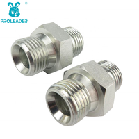 Adaptateur hydraulique haute pression 1B BSP mâle 60 degrés avec joint ou raccord en acier au carbone pour tuyau