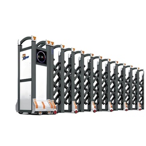 Zhanjiang HT518 - Puertas Corredizas Automáticas Motorizadas de Aluminio de 6 m, Color Gris, Modernas, para Exteriores, Escuelas, Portátiles, de Seguridad - Product Image 1