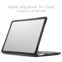 Coque rigide transparente antichoc pour ordinateur portable, coque mate pour Macbook Pro 13 A2338 M1 M2 A2289 A2251 A2159