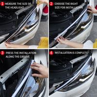 Tiras de Luz Flexibles para Coche, Señal de Giro de Superficie, Freno, DRL, Luz LED de Marcha Diurna, Accesorios para Automóvil