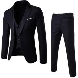 अद्भुत दूल्हे पुरुष शादी प्रोम सूट ग्रीन स्लिम फिट टक्सेडो पुरुषों औपचारिक व्यापार काम पहनने सूट 3Pcs सेट (जैकेट + पैंट + वेस्ट)
