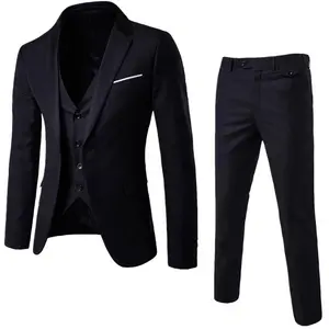 Harika damat erkek düğün balo elbise yeşil Slim Fit smokin erkekler resmi iş iş elbisesi takım elbise 3 adet Set (ceket + pantolon + yelek)