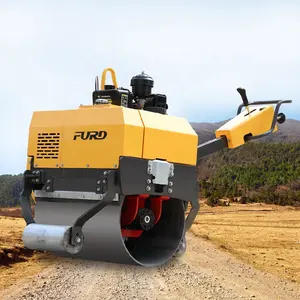 Handheld Vibrating Mini Road Roller Compactor 500kg Diesel Vibratory Road Roller For Road