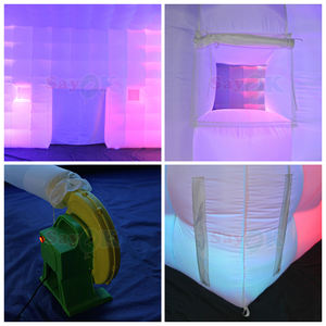 Tienda de campaña inflable gigante Sayok, tienda de campaña blanca para bodas, carpas inflables Led para fiestas de eventos - Product Image 6