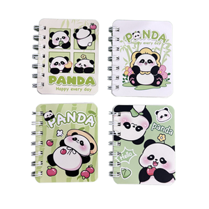 Giá trị thẩm mỹ cao A7 xoắn ốc máy tính xách tay dễ thương phim hoạt hình gấu trúc mini MEMO cuốn sách Quà Tặng 80 tờ học sinh tiểu học xách tay - Product Image 1