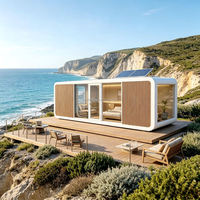 Maisons modulaires préfabriquées de luxe 20ft 40ft, mini-maisons préfabriquées en acier, conteneurs, cabines et pods