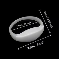 Bracelets LED programmables DMX512 Richshining en gros - Contrôle de synchronisation sans fil, bracelets lumineux pour concerts/festivals/fêtes