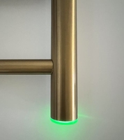 Bouton de tube rond de 32mm Installation facile Minuterie d'arrêt de 2/4/6 heures pour support de chauffe-serviettes électrique