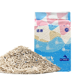 Arena para gatos a base de plantas, directa de fábrica, desodorizante, sin polvo, fácil de aglomerar, arena de tofu con aroma original, desechable por el inodoro. - Product Image 1