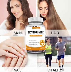 Gummies de biotine et de collagène OEM pour la croissance des cheveux et les soins de la peau, usage adulte, certifiées ISO9001/Halal/Kosher - Product Image 5