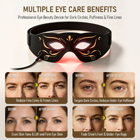 Masque oculaire professionnel de luminothérapie rouge 660nm 850nm pour le rajeunissement de la peau et l'élimination des cernes à domicile