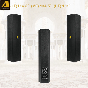 Bộ loa âm thanh chuyên nghiệp ACTPRO, hệ thống loa cột, gắn tường, đặt sàn, trong nhà, màu đen trắng, CS34+KA12A, kèm micro - Product Image 6