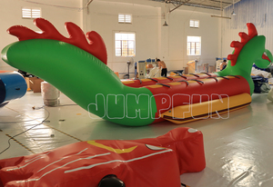 2025 adultos dragón inflable remolcable barco 12 asientos doble tubo dragón Barco Mejor calidad deportes acuáticos agua arrastre barco - Product Image 3