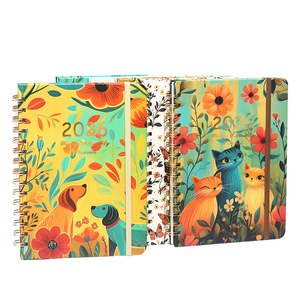 2026 nouveau cahier à sangle A5 avec conception originale <span class=keywords><strong>de</strong></span> bobine <span class=keywords><strong>de</strong></span> fleur <span class=keywords><strong>livre</strong></span> <span class=keywords><strong>de</strong></span> planificateur quotidien <span class=keywords><strong>de</strong></span> grande valeur couverture en cuir à reliure spirale - Product Image 5