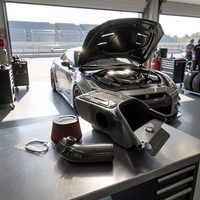Vente en gros EDDY Nouveau design Prise d'air en fibre de carbone Logo personnalisé Moteur amélioré pour Honda Civic Type R FL5 Amélioration des performances