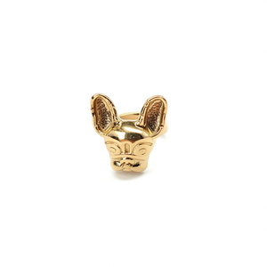 Fashion <b>Rings</b> Gold Plated 316L Stainless Steel Animal Head Design Adjustable Size For Women Men Jewelry - Product Image 2