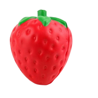 Jouets anti-stress en PU Squishies Jumbo à remontée lente en forme de fraise pour enfants