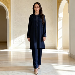 Nouvelle robe Abaya élégante et magnifique, sur mesure, OEM ODM, en matériaux de haute qualité, pour femmes musulmanes - Product Image 3