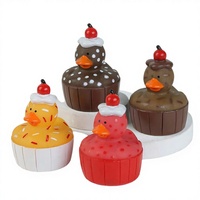 Jouets de bain pour baignoire Gâteau PVC personnalisé Canard en caoutchouc Jouets de jeu d'eau pour enfants Imprimé en vrac Convient aux tout-petits