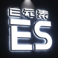 Enseigne publicitaire personnalisée avec logo rétroéclairé par LED pour le mur du bureau, utilisation en intérieur pour les entreprises