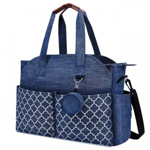 Vendita calda nuova borsa Tote portatile monospalla con geometria stampata e ciuccio borsa con Logo personalizzato organizzatore stile - Product Image 5