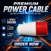 Prise et Fiche Industrielles Étanches et Anti-Poussière pour Extérieur, 5 Prises, 32A, 5P, IP44, 400V, Connecteur Électrique, Fiche Femelle