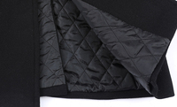 Manteau long d'hiver à simple boutonnage pour homme Veste en tissu de laine avec tissu de laine de haute qualité